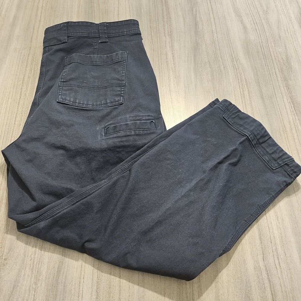 Duluth Trading Flex Fire Hose‎ Relaxed Fit 5-Pocket Pants Navy Blue 40 x 28